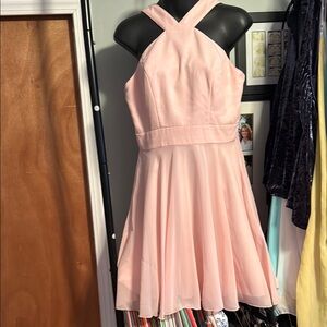 Pink halter type Dress